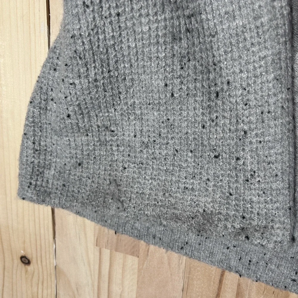 Verve Ami Women's Grey Cardigan Open Front Two Pocket Sweater Sz‎ S Shawl Collar